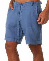 Men's Drawstring Shorts | Rolled Hem Casual Summer Wear