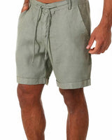 Men's Drawstring Shorts | Rolled Hem Casual Summer Wear