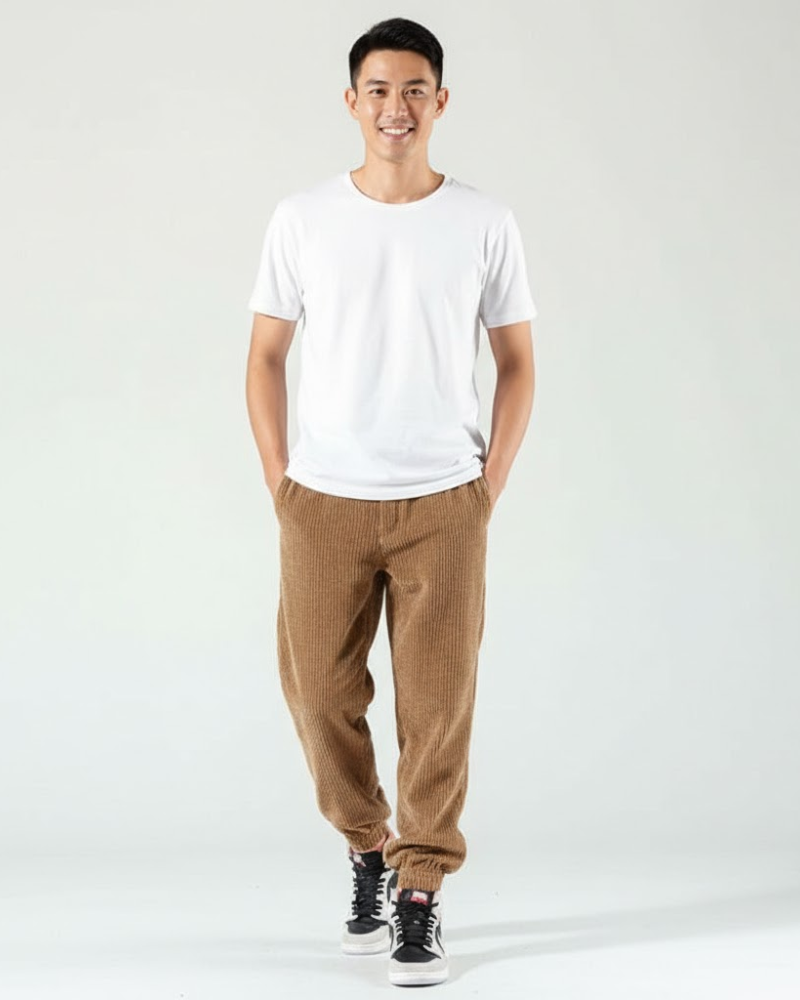 Emerson Men's Corduroy Jogger Pants – Relaxed Fit & Casual Comfort - Image 4