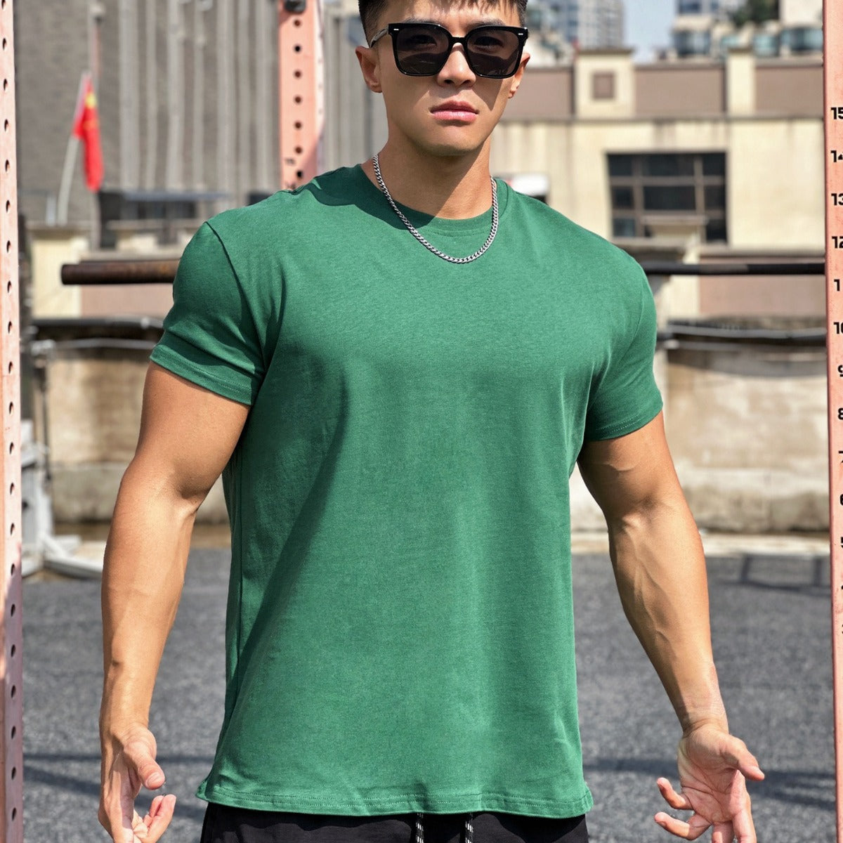 Liam Sport T-Shirt Men – Loose Cotton Short Sleeve T-Shirt with Breathable Design - Image 3