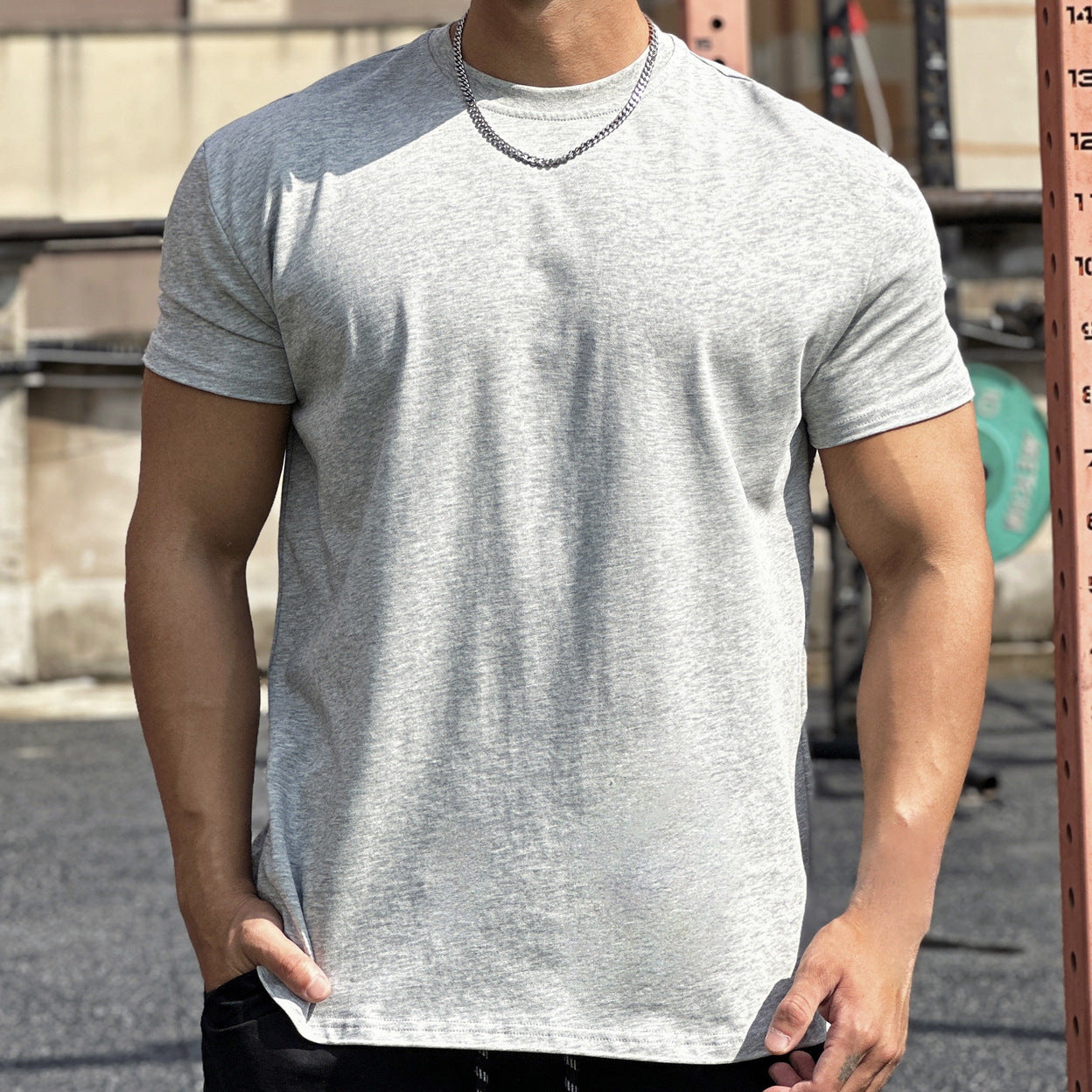 Liam Sport T-Shirt Men – Loose Cotton Short Sleeve T-Shirt with Breathable Design - Image 8