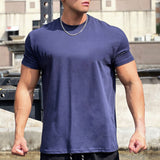 Men's Plain T Shirt | Crew Neck Short Sleeve Everyday Wear