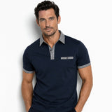 Men's Polo Shirt | Contrast Trim Short Sleeve Casual Wear