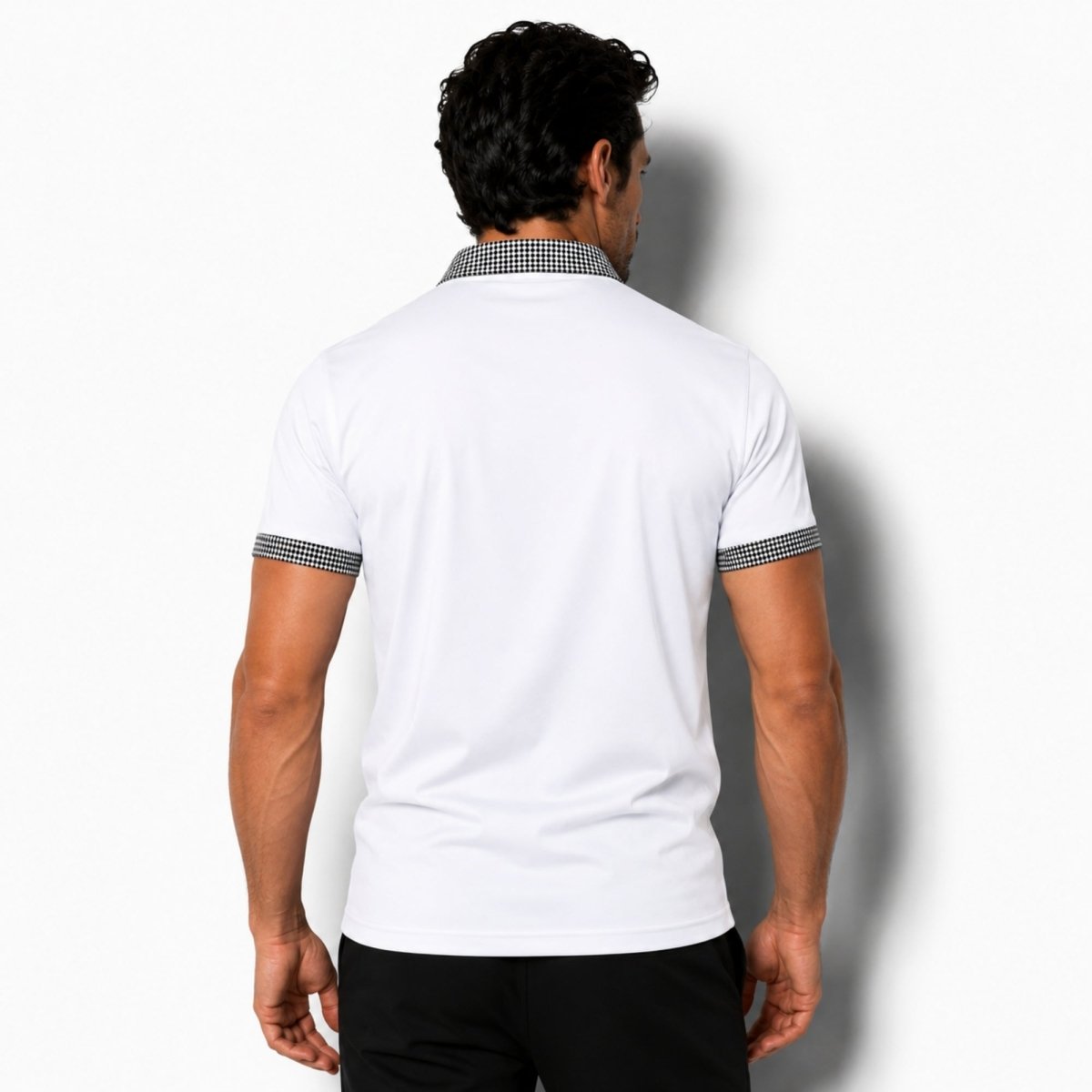 Men Polo Shirt | Contrast Trim Short Sleeve Casual Wear-Men Polo Shirt-Homefinn