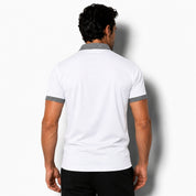 Men Polo Shirt | Contrast Trim Short Sleeve Casual Wear-Men Polo Shirt-Homefinn