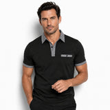 Men's Polo Shirt | Contrast Trim Short Sleeve Casual Wear