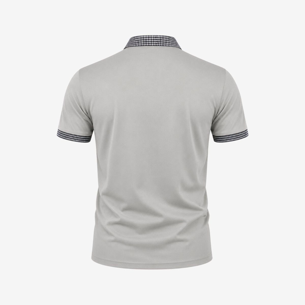 Men Polo Shirt | Contrast Trim Short Sleeve Casual Wear-Men Polo Shirt-Homefinn
