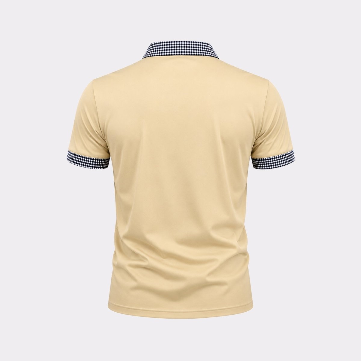 Men Polo Shirt | Contrast Trim Short Sleeve Casual Wear-Men Polo Shirt-Homefinn