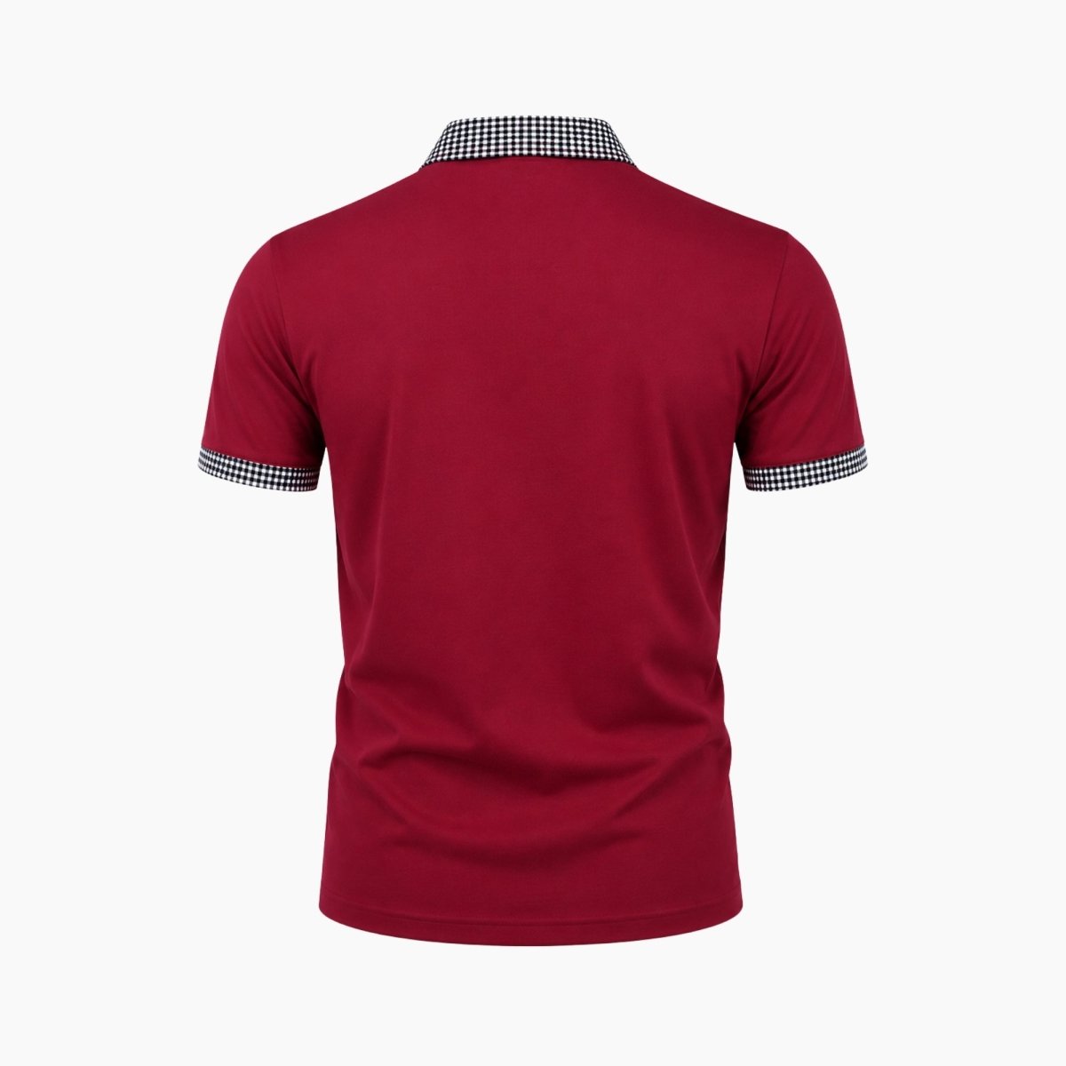Men Polo Shirt | Contrast Trim Short Sleeve Casual Wear-Men Polo Shirt-Homefinn