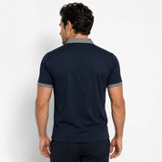 Men Polo Shirt | Contrast Trim Short Sleeve Casual Wear-Men Polo Shirt-Homefinn