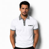 Men's Polo Shirt | Contrast Trim Short Sleeve Casual Wear