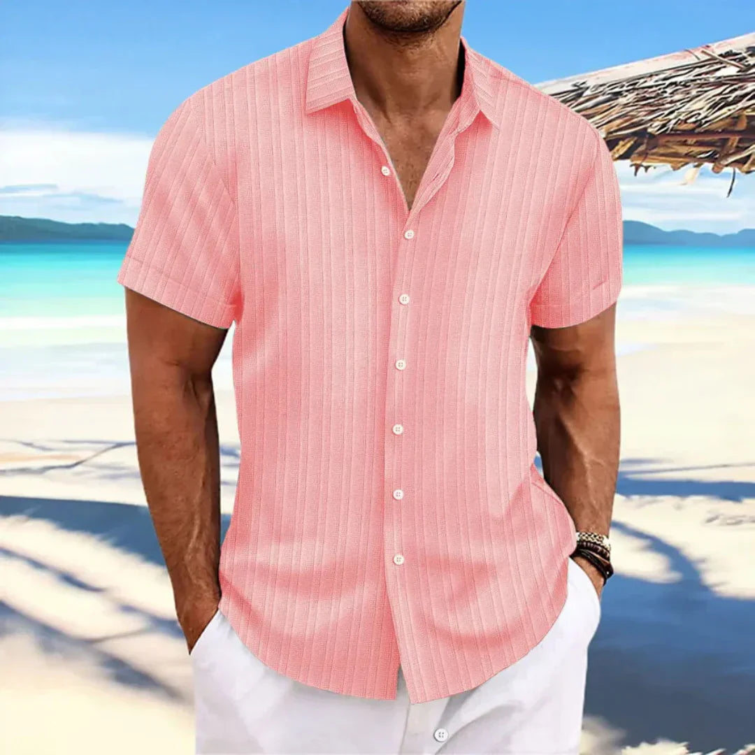 Luke Men's Shirt – Classic Short Sleeve Shirt with Modern Fit for a Casual Summer Look - Image 2