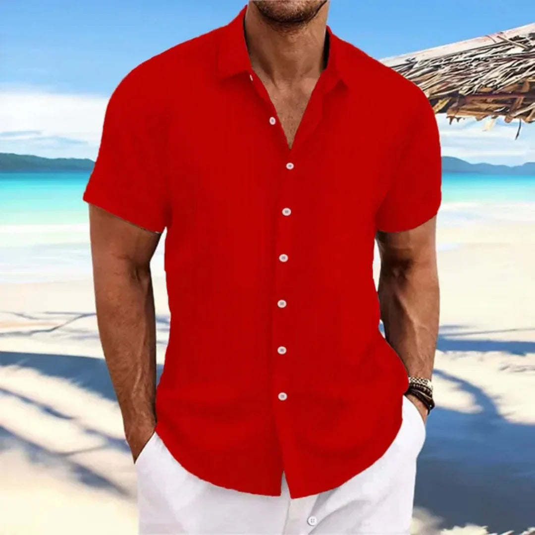 Luke Men's Shirt – Classic Short Sleeve Shirt with Modern Fit for a Casual Summer Look - Image 6