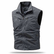 Men's Bodywarmer | Straight | Zipper Closure | Summer