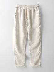Men's Casual Plain Shirt And Trousers Set | Button Front Drawstring Holiday Wear