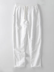 Men's Casual Plain Shirt And Trousers Set | Button Front Drawstring Holiday Wear