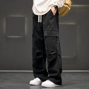 Men's Cargo Pants | Casual Wide Leg Trousers-Men Pants-Homefinn