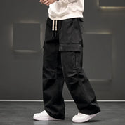 Men's Cargo Pants | Casual Wide Leg Trousers-Men Pants-Homefinn