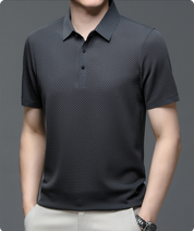 Men Polo Shirt | Men's Casual Button Top-Men Polo Shirt-Homefinn