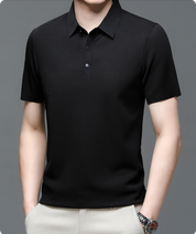 Men Polo Shirt | Men's Casual Button Top-Men Polo Shirt-Homefinn