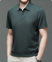 Men Polo Shirt | Men's Casual Button Top-Men Polo Shirt-Homefinn