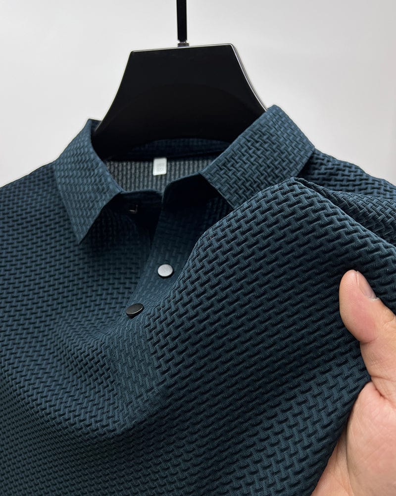 Men Polo Shirt | Men's Casual Button Top-Men Polo Shirt-Homefinn