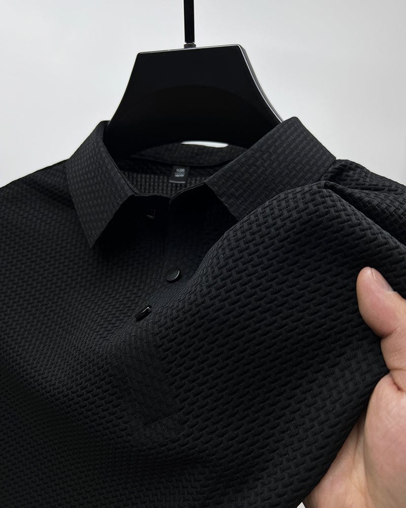 Men Polo Shirt | Men's Casual Button Top-Men Polo Shirt-Homefinn