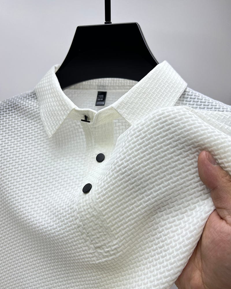 Men Polo Shirt | Men's Casual Button Top-Men Polo Shirt-Homefinn