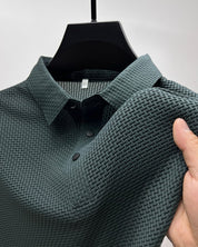 Men Polo Shirt | Men's Casual Button Top-Men Polo Shirt-Homefinn