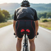 Men's Solid Cycling Shorts | Integrated Seat Padding Long Distance Riding-Men Cycling Shorts-Homefinn