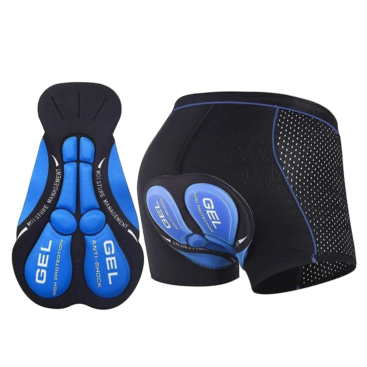 Men's Solid Cycling Shorts | Integrated Seat Padding Long Distance Riding-Men Cycling Shorts-Homefinn
