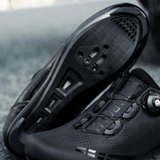 Men's Solid Mountain Bike Shoes | Dial Closure Cleat Compatible Trail Riding-Men Shoes-Homefinn