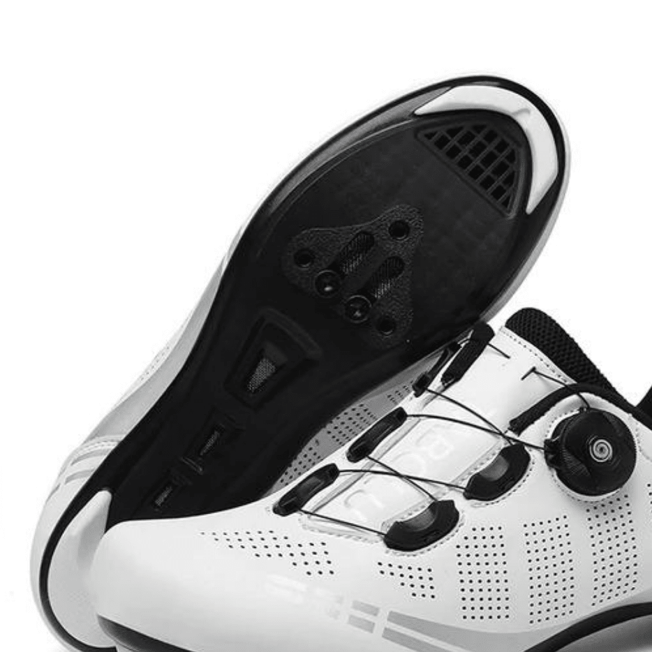 Men's Solid Mountain Bike Shoes | Dial Closure Cleat Compatible Trail Riding-Men Shoes-Homefinn