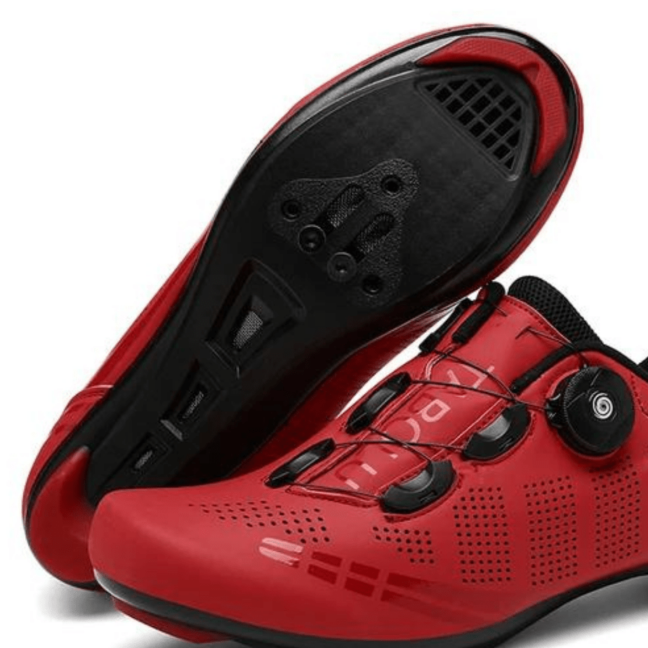 Men's Solid Mountain Bike Shoes | Dial Closure Cleat Compatible Trail Riding-Men Shoes-Homefinn