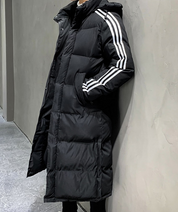 Men's Puffer Coat | Hooded Long Winter Jacket-Men Coat-Homefinn