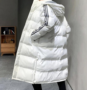 Men's Puffer Coat | Hooded Long Winter Jacket-Men Coat-Homefinn
