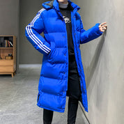 Men's Puffer Coat | Hooded Long Winter Jacket-Men Coat-Homefinn