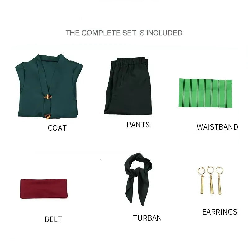 Men's Swordsman Costume Set | Anime Dress Up Outfit