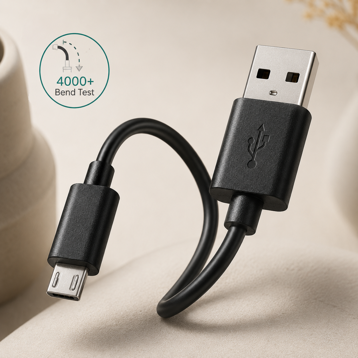 10ft Micro USB Cable with Fast Charging and Tangle-Resistant Jacket - Image 5