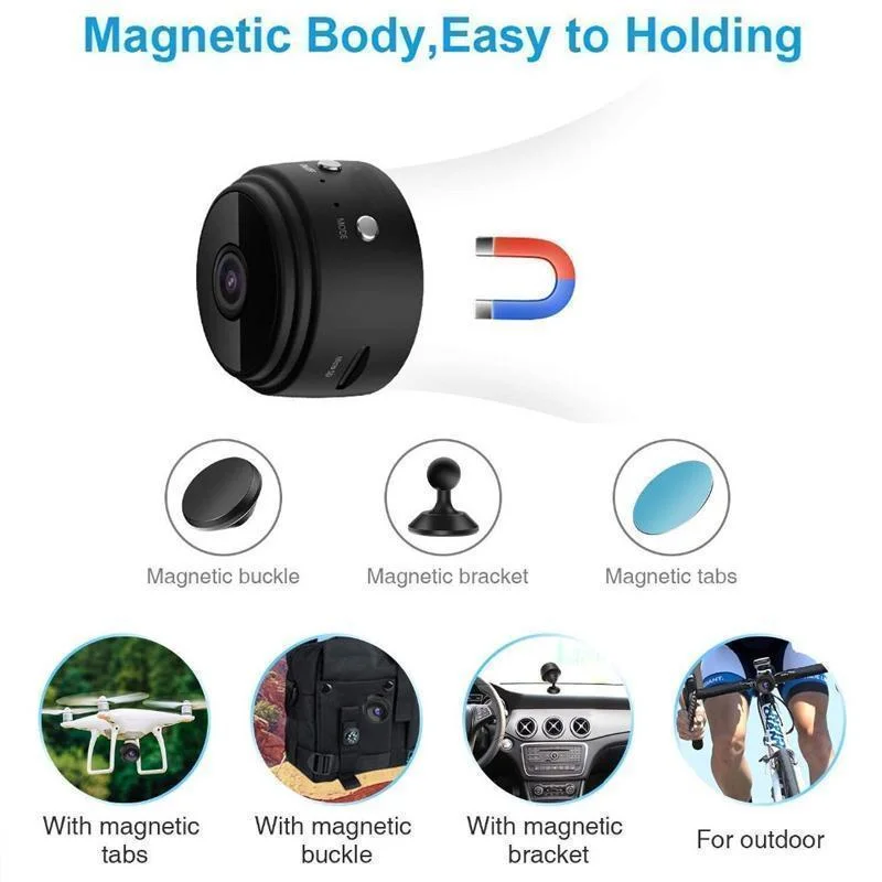 Mini WiFi Security Camera | HD Wireless Camera-Camera-Homefinn