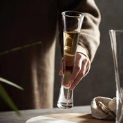 Minimalist Plain Champagne Flute Set | Tall Stem Beverage Serving Celebrations-Glass-Homefinn