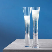 Minimalist Plain Champagne Flute Set | Tall Stem Beverage Serving Celebrations-Glass-Homefinn
