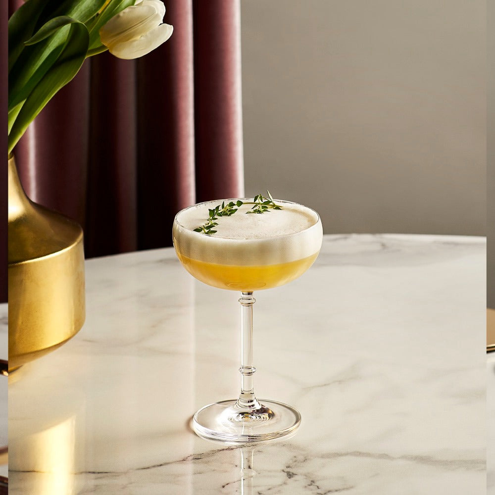 Minimalist Plain Coupe Glass | Stemmed Beverage Glass Entertaining Use-Glass-Homefinn
