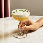 Minimalist Plain Coupe Glass | Stemmed Beverage Glass Entertaining Use-Glass-Homefinn