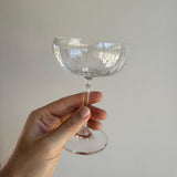Minimalist Plain Coupe Glass | Stemmed Beverage Glass Entertaining Use
