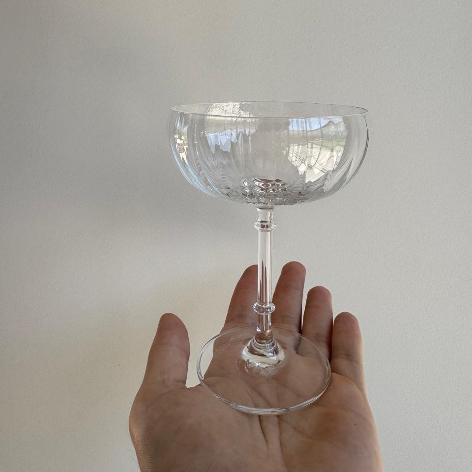 Minimalist Plain Coupe Glass | Stemmed Beverage Glass Entertaining Use-Glass-Homefinn