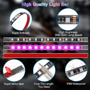 Motorcycle LED Light Kit | App Controlled RGB Lighting-Motorcycle Light-Homefinn
