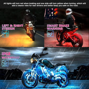 Motorcycle LED Light Kit | App Controlled RGB Lighting-Motorcycle Light-Homefinn