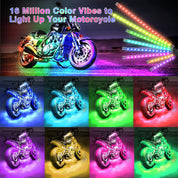 Motorcycle LED Light Kit | App Controlled RGB Lighting-Motorcycle Light-Homefinn
