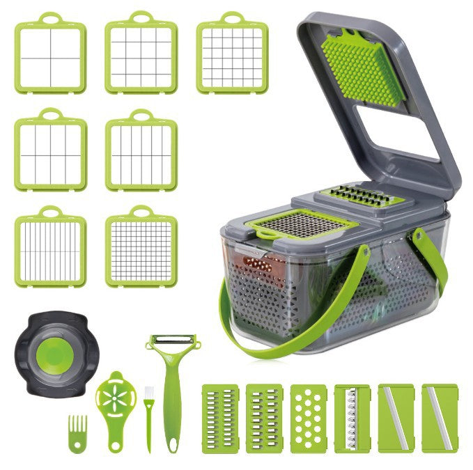 Multi Blade Vegetable Chopper | Food Container Kitchen Prep-Kitchen Slicer-Homefinn